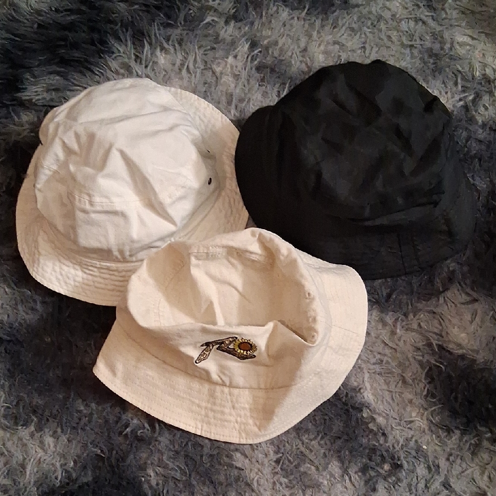 Stylish Black and White Bucket Hats